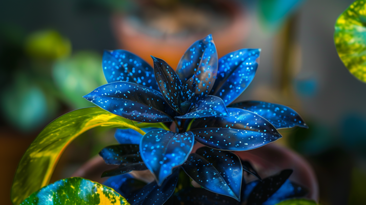 A unique houseplant showcasing its unique colors, textures, and forms.